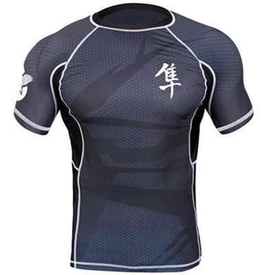 Hayabusa Metaru Rashguard Schwarz-Schwarz