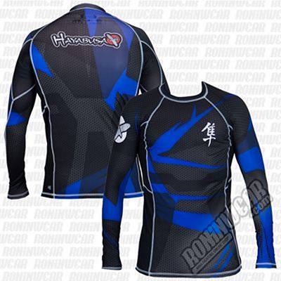 Hayabusa Metaru Rashguard L/S Fekete-Kék