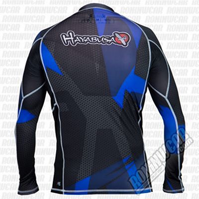 Hayabusa Metaru Rashguard L/S Negro-Azul