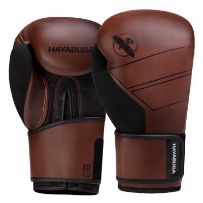 Hayabusa S4 Leather Boxing Gloves Marrone