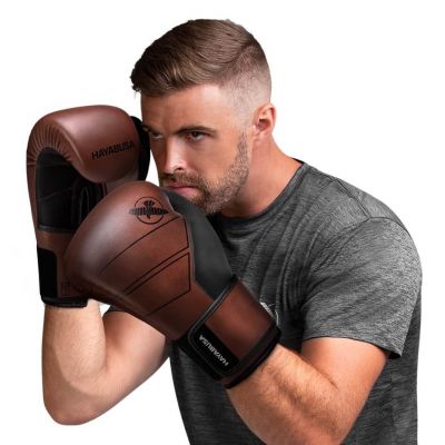 Hayabusa S4 Leather Boxing Gloves Brown