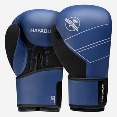 Hayabusa S4 Leather Boxing Gloves Navy Blu