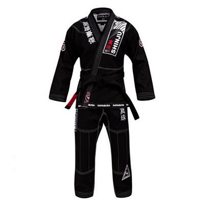 Hayabusa Shinju 3 Pearl Weave Jiu Jitsu Gi Schwarz-weiß