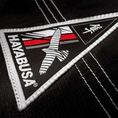 Hayabusa Shinju 3 Pearl Weave Jiu Jitsu Gi Schwarz-weiß