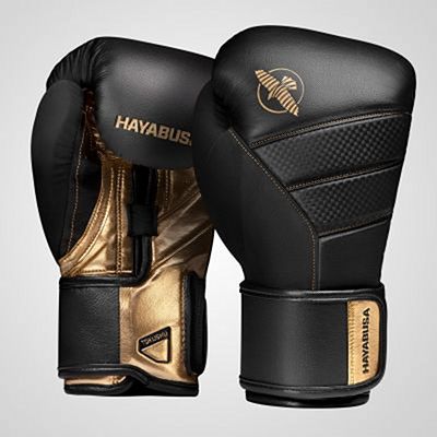 Hayabusa T3 Boxing Gloves Preto-Dourado