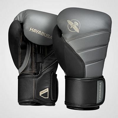 Hayabusa T3 Boxing Gloves Gris-Noir