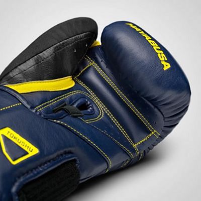 Hayabusa T3 Boxing Gloves Azul Marino-Amarillo