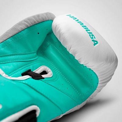 Hayabusa T3 Boxing Gloves Fehèr-Zöld