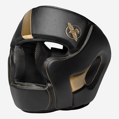 Hayabusa T3 Headguard Schwarz-Gold