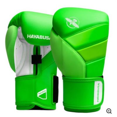 Hayabusa T3 Neon Boxing Gloves Zöld