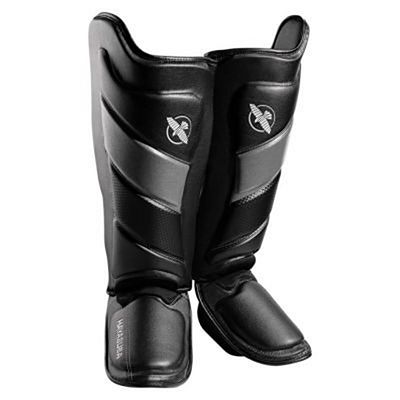 Hayabusa T3 Striking Shinguards Preto-Cinza