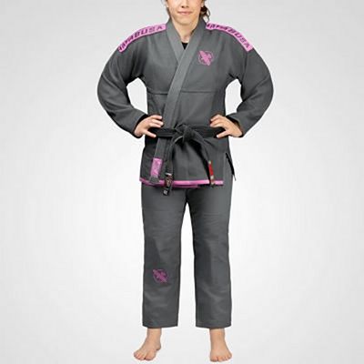 Hayabusa Women Lightweight Jiu Jitsu Gi Gris-Rosa