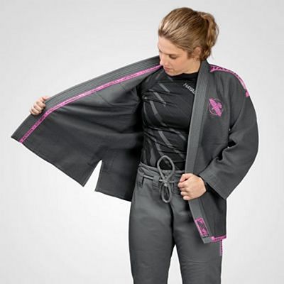 Hayabusa Women Lightweight Jiu Jitsu Gi Grå-Rosa