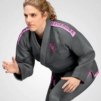 Hayabusa Women Lightweight Jiu Jitsu Gi Grau-Rosa