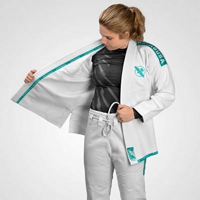 Hayabusa Women Lightweight Jiu Jitsu Gi Vit-Grön