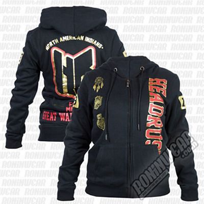 Headrush Battlefords Zip Hoodie Fekete