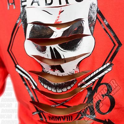 Headrush FFTB Striped Skull LS Tee Naranja