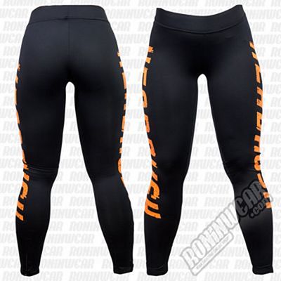 Headrush Headrush Full Fledge Fitness Leggings Black-Orange