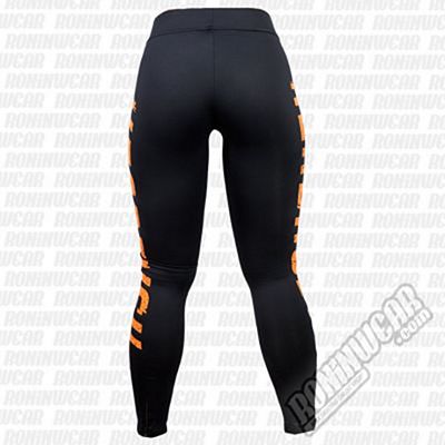 Headrush Headrush Full Fledge Fitness Leggings Negro-Naranja