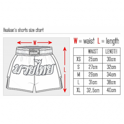 HuaLaan Born To Fight Muay Thai Shorts Verde-Negro