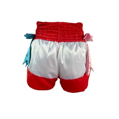 HuaLaan Dady Short Muay Thai Vit-Röd