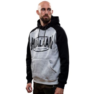 HuaLaan Hoodie Retro Logo Cinza-Preto