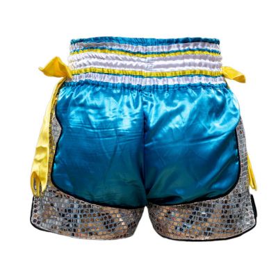 HuaLaan MT Short Cristal Azul Marino-Amarillo