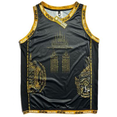 HuaLaan Tech T-Shirt Deus Schwarz-Gold