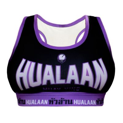 HuaLaan Top Bra Negro-Morado