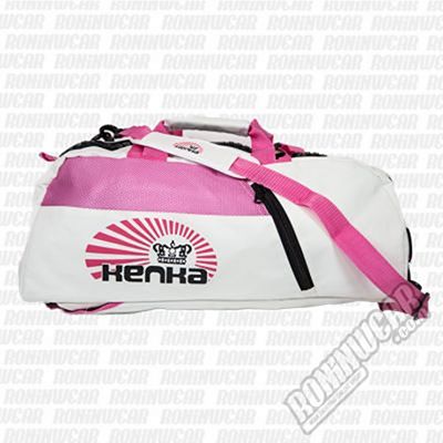 Kenka Giant Zipper Bag Bianco-Rosa