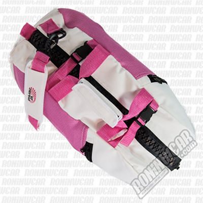 Kenka Giant Zipper Bag Blanco-Rosa