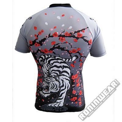 Kenka White Tiger Rashguard S/S Gris