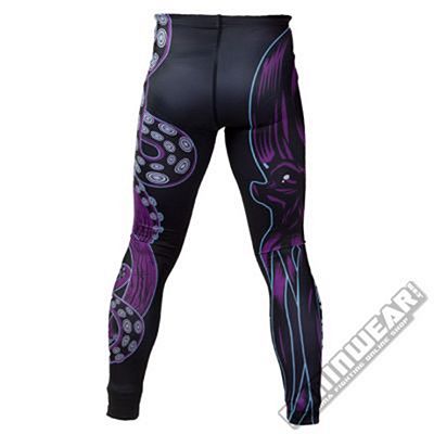 Kenka X Meerkatsu Octopus Grappling Tights Fekete-Lila