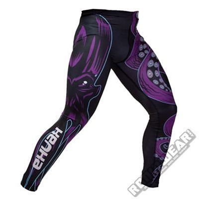 Kenka X Meerkatsu Octopus Grappling Tights Black-Purple