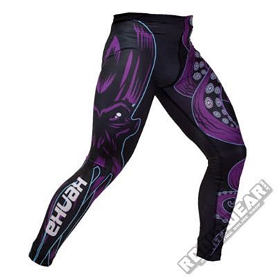 Kenka X Meerkatsu Octopus Grappling Tights Preto-Morado