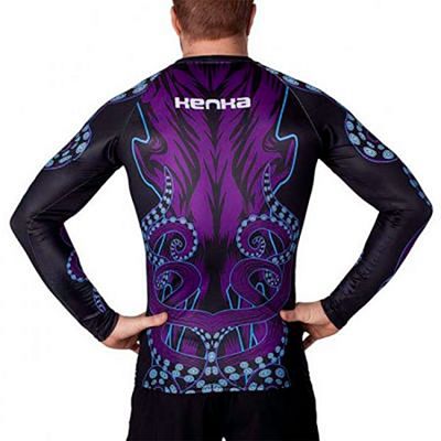 Kenka X Meerkatsu Octopus Rashguard Morado-Negro