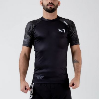 Kingz Apex Short Sleeve Rash Guard Fekete