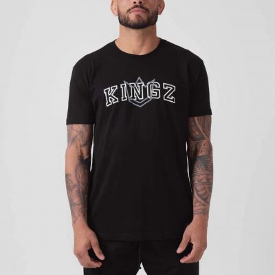 Kingz College Tee Fekete