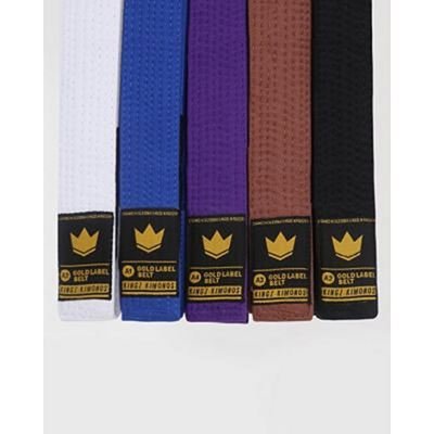 Kingz Gold Label V2 BJJ Belt Blanco