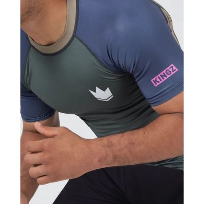Kingz Draft Rashguard Gris-Morado