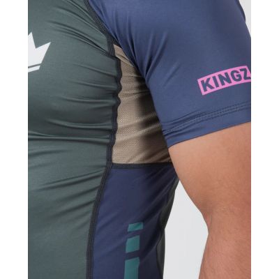 Kingz Draft Rashguard Gris-Morado