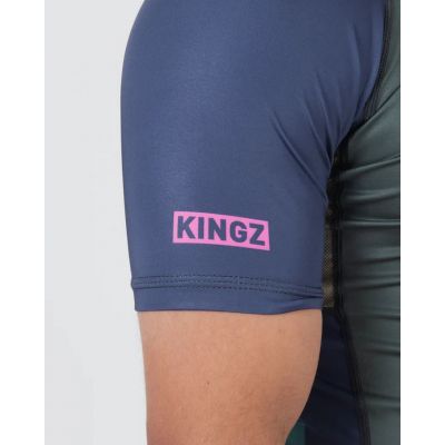 Kingz Draft Rashguard Gris-Morado