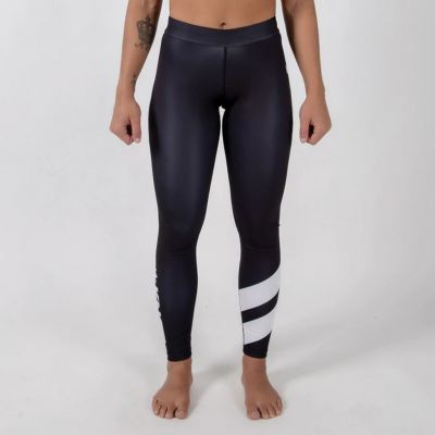 Kingz KGZ Women Leggings Nero-Bianco