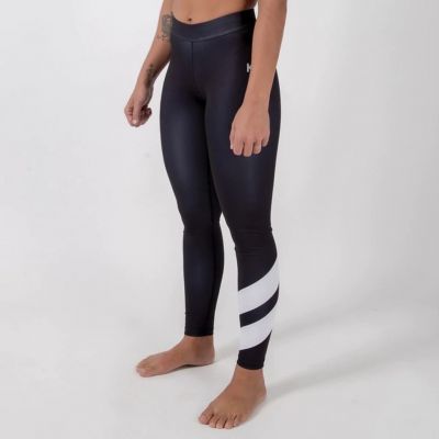 Kingz KGZ Women Leggings Nero-Bianco