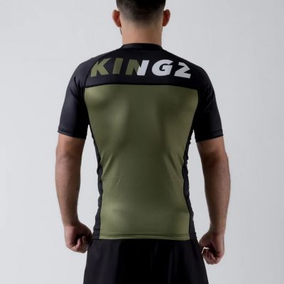 Kingz Krown S/S Jiu Jitsu Rash Guard Zöld