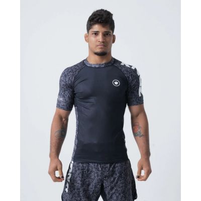 Kingz Night Camo S/S Rashguard Black-Grey