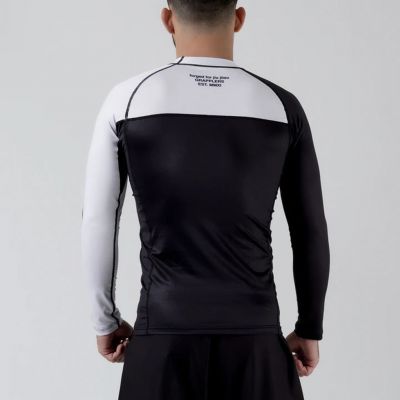 Kingz OE L/S BJJ Rash Guard Nero-Bianco