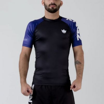 Kingz Ranked Performance S/S Rash Guard Bleu