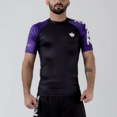 Kingz Ranked Performance S/S Rash Guard Violet