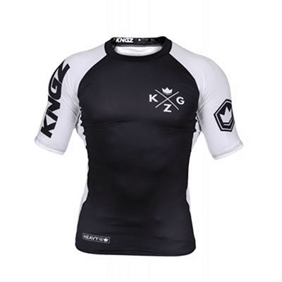 Kingz Ranked V3 S/S Rash Guard Negro-Blanco